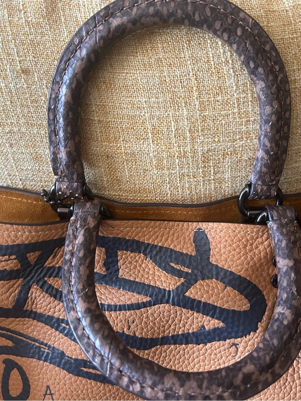 RARE Coach X Jean Michel Basquiat Rogue 39 Snakeskin 6884